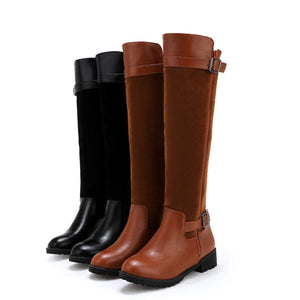 Brown Rider Knee High Boots